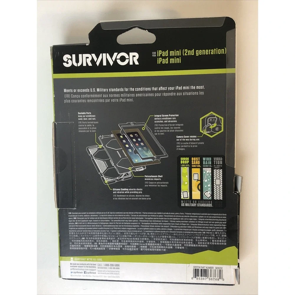 Griffin Survivor Blue/Red Case for iPad mini/mini 2nd generation Drop Tested